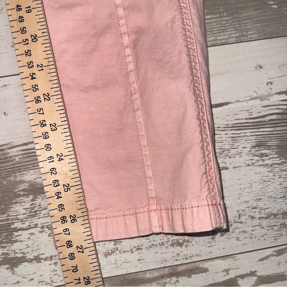 Anthropologie The Wanderer Pink Utility Cargo Pants Size 26 Cotton Linen Blend - Picture 6 of 15